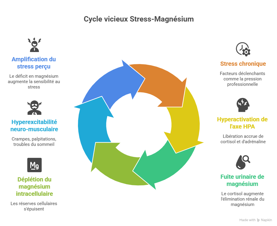 Cercle vicieux stress-magnésium