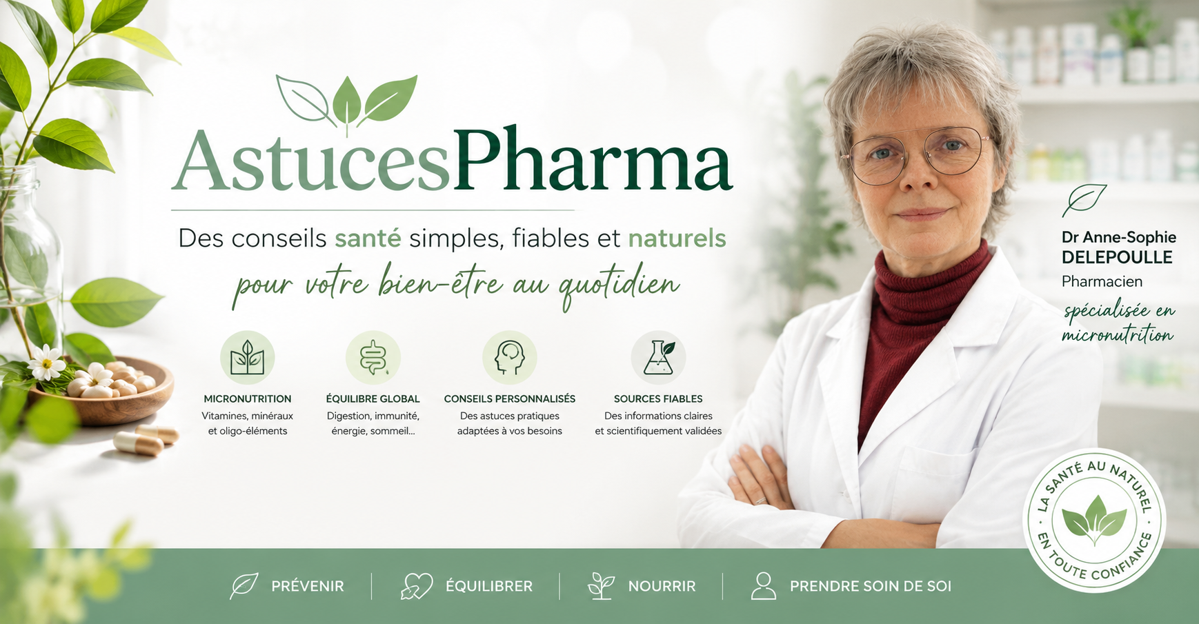 AstucesPharma – Dr Anne-Sophie Delepoulle, pharmacienne spécialisée en micronutrition